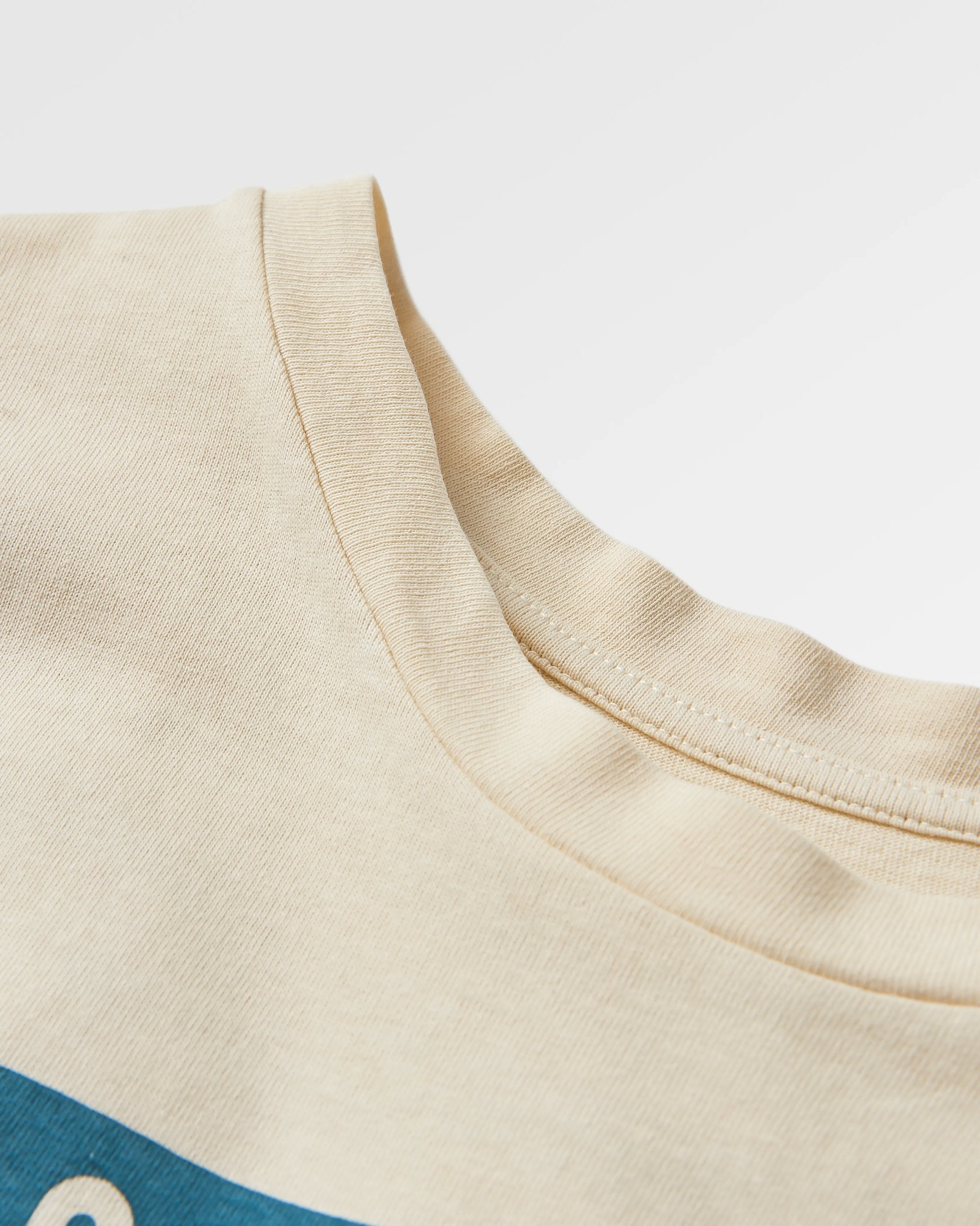 Solitude Recycled Cotton T-Shirt - Birch - Flatlay