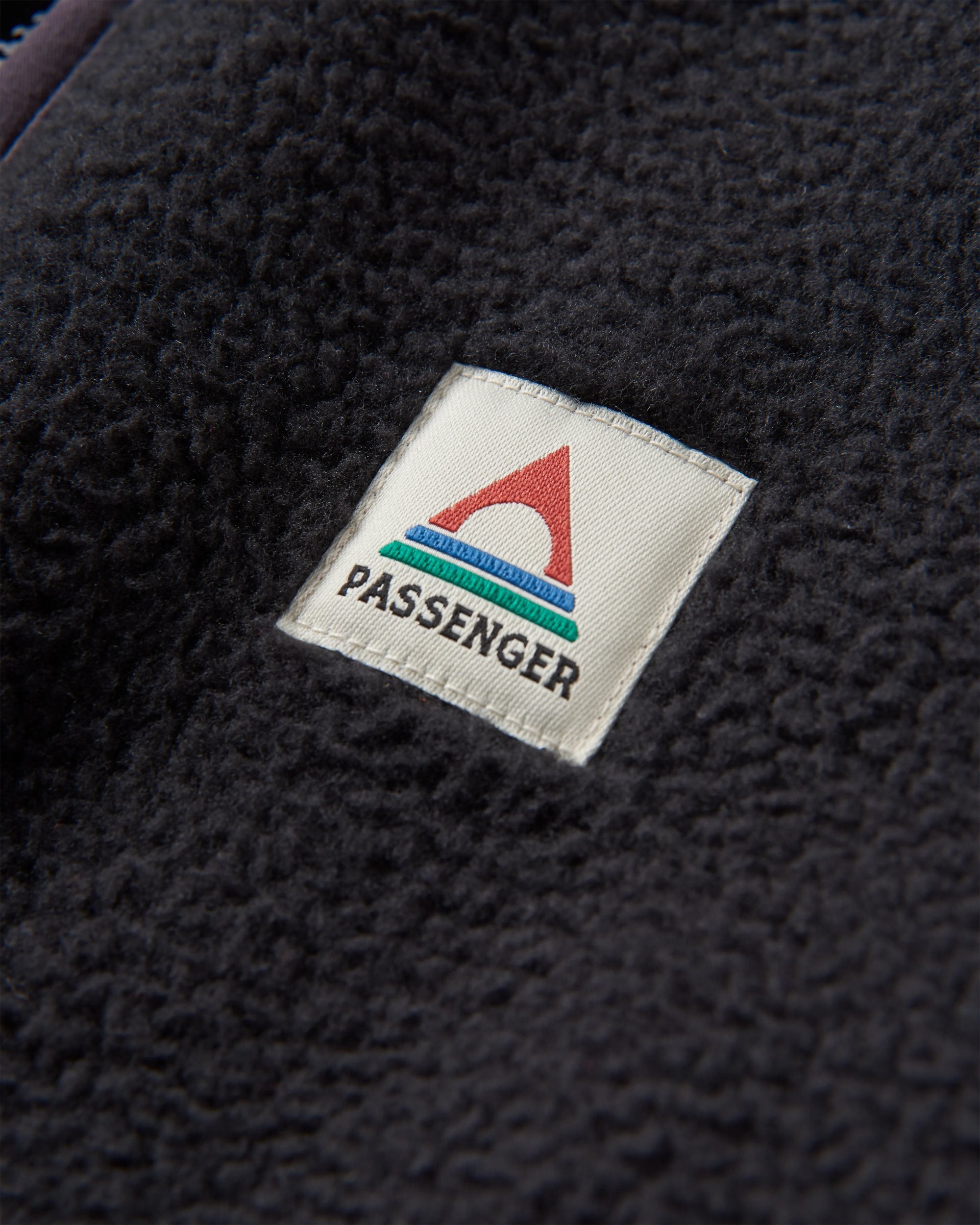 Tripper 2.0 Full Zip Recycled Sherpa Fleece - Black - Flatlay