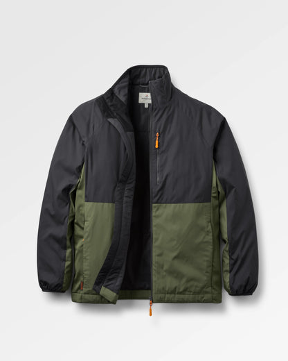 Daybreak Lightweight Thermore® Insulated Hoodless Jacket - Faded Black/Khaki - Flatlay