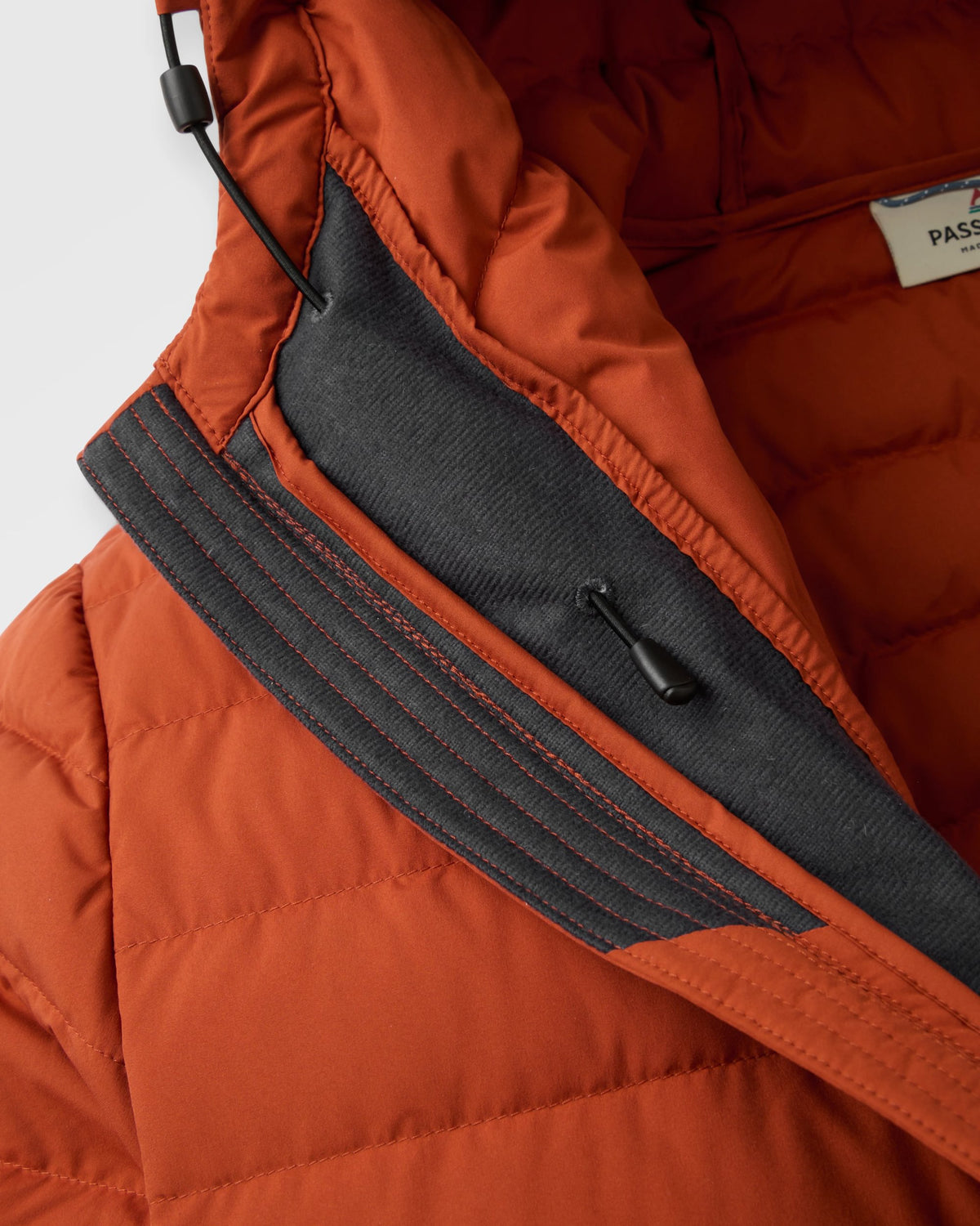 Ashland Down Jacket - Dark Rust/Caramel - Flatlay
