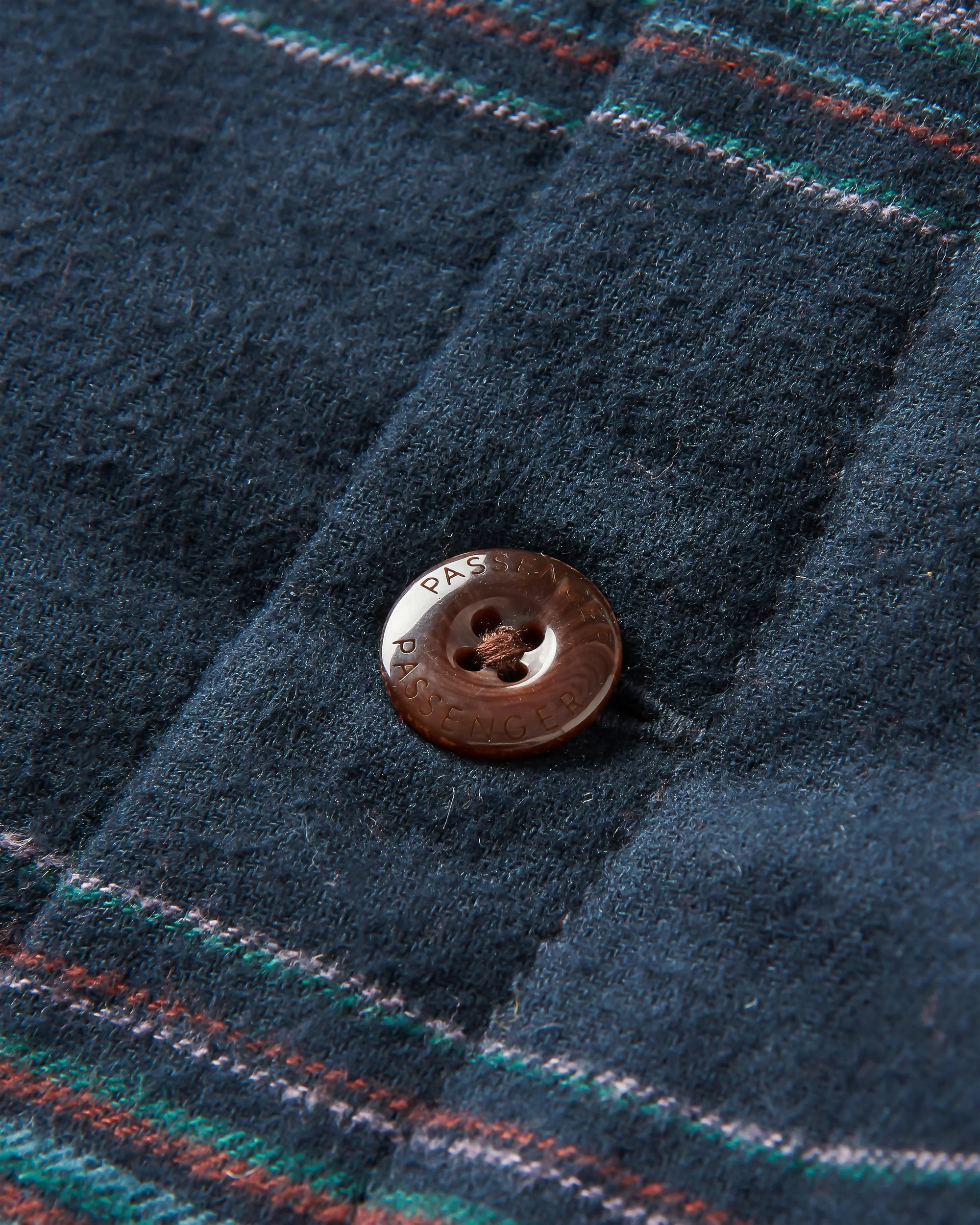 Sherwood Check Hooded Overshirt - Black Stripe - Flatlay