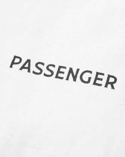 Classic Wordmark Regular Fit T-Shirt - White - Flatlay