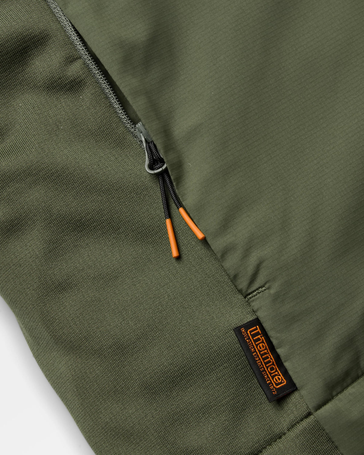 Daybreak Lightweight Thermore® Insulated Hoodless Jacket - Faded Black/Khaki - Flatlay