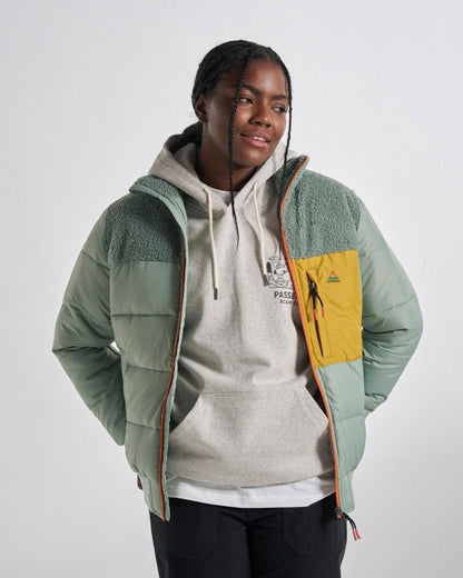 Inspire Recycled Insulated Jacket - Pistachio - Studio Model