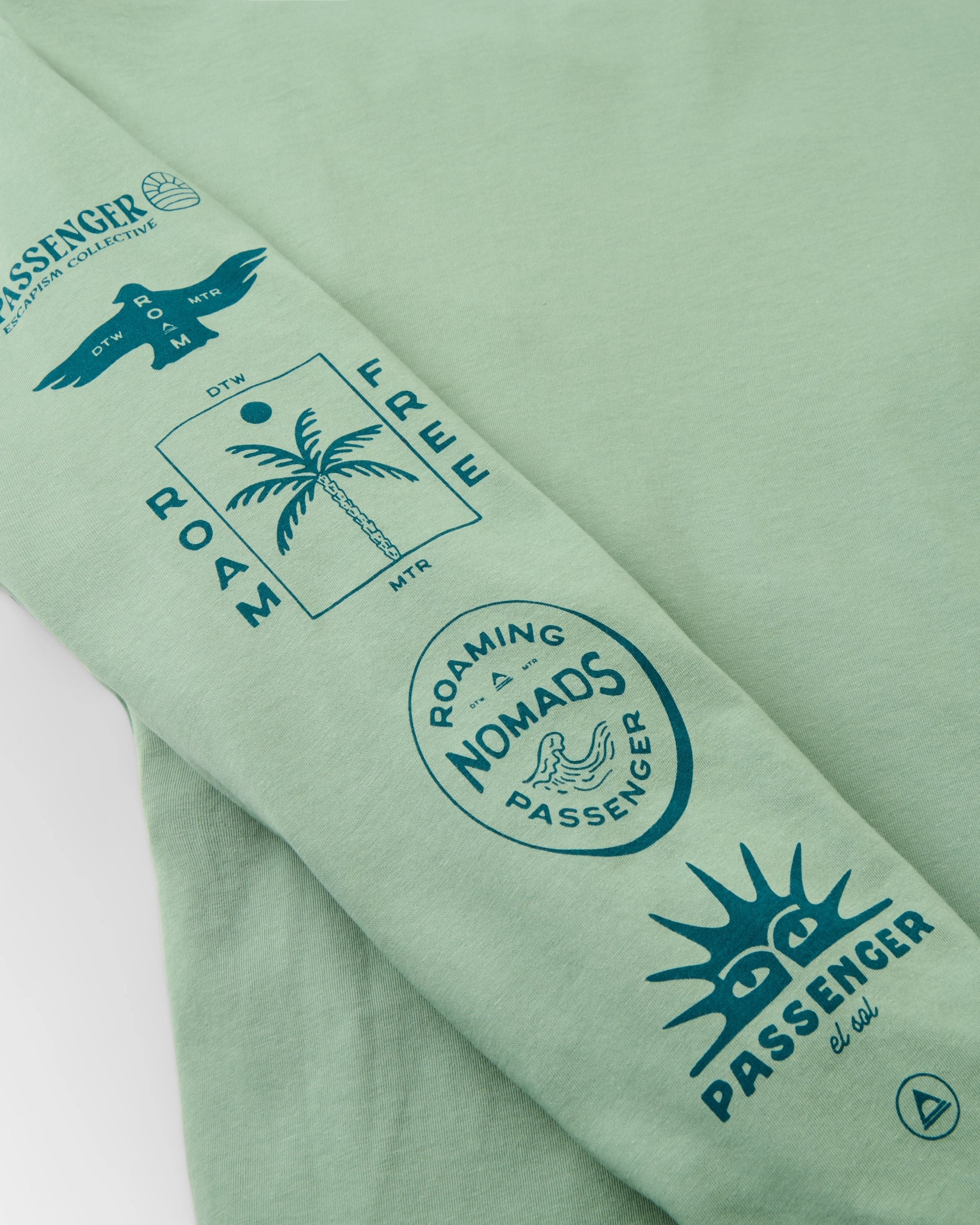Sonoma LS T-shirt - Pistachio - Flatlay