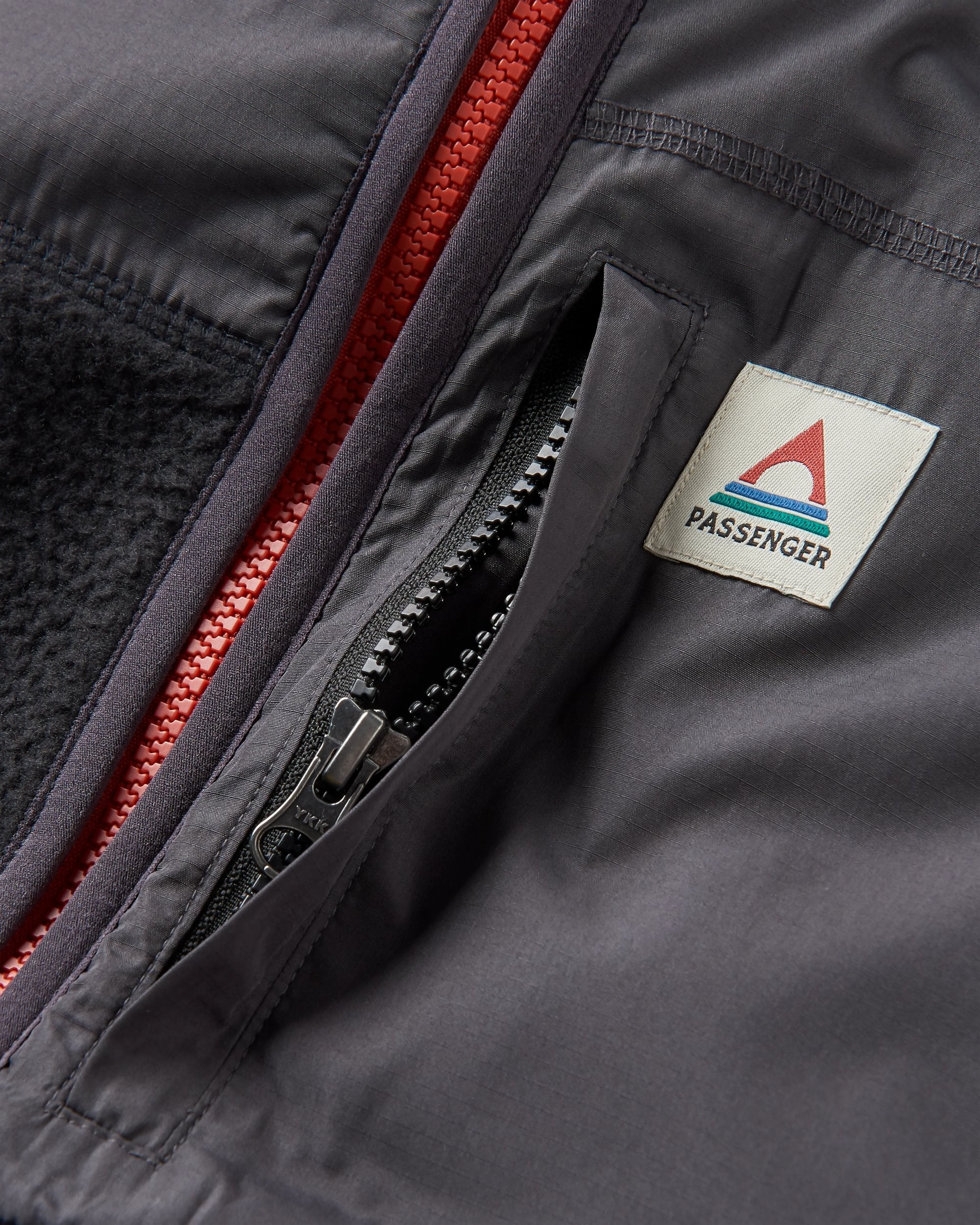 Offgrid Recycled Sherpa Fleece Vest - Black - Flatlay