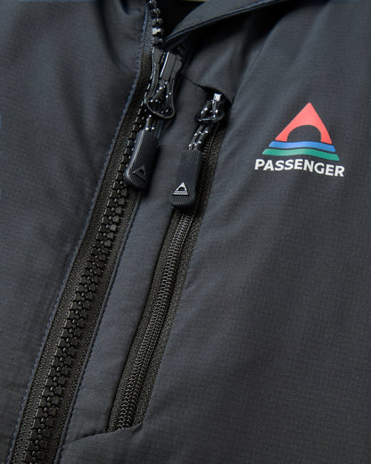 Shasta Lightweight Recycled Thermore® Hoodless Jacket - Black - Flatlay