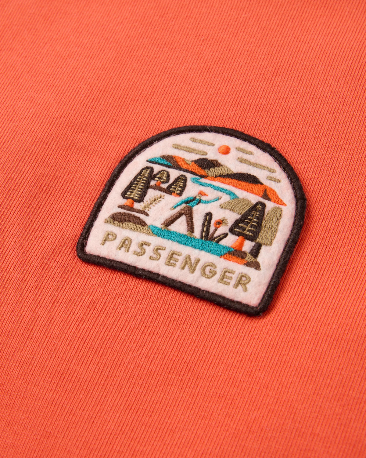 Downtime Heavyweight Sweatshirt - Ember Orange - Flatlay