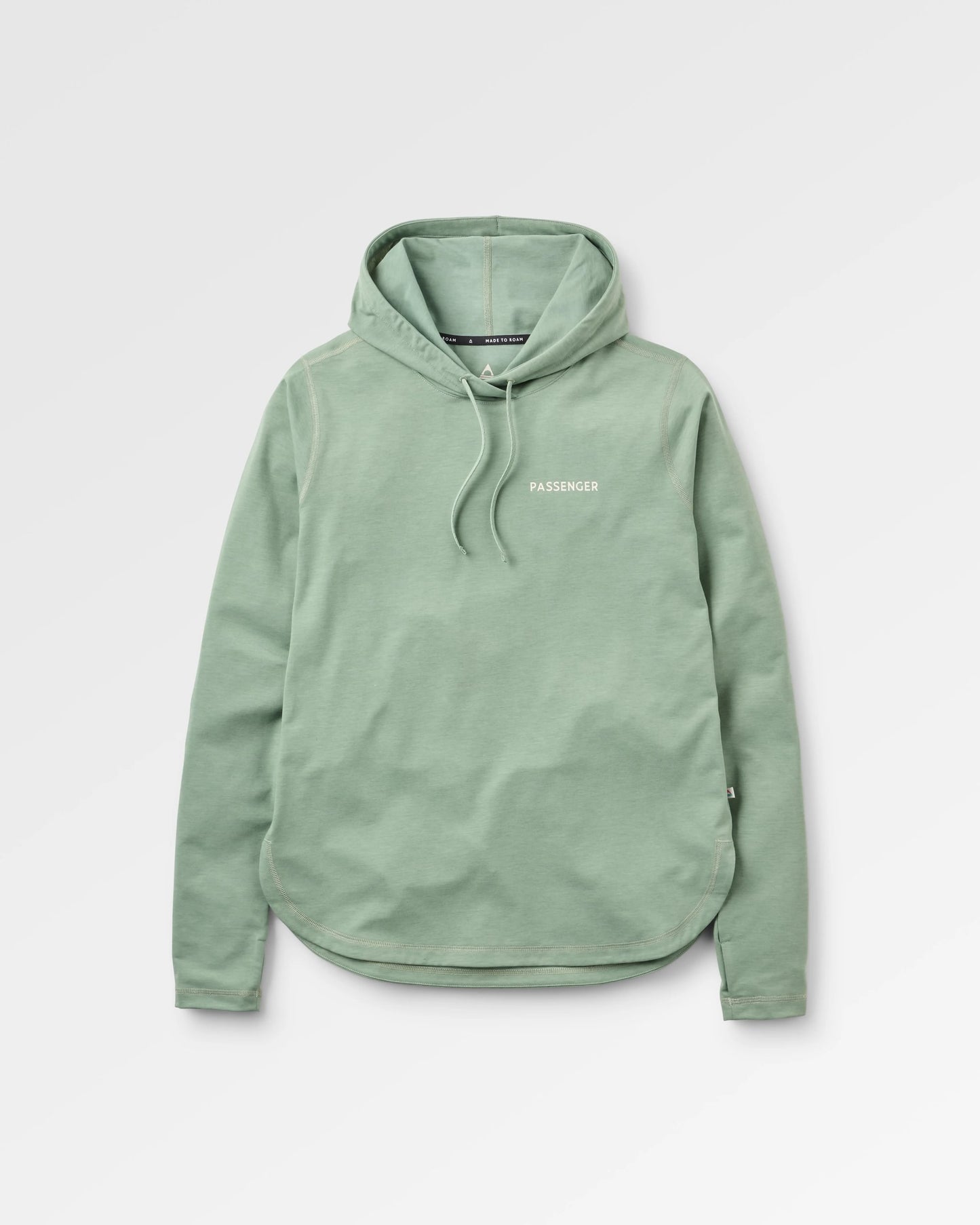 Roamscreen UPF50 Women's Hoodie - Pistachio - Flatlay