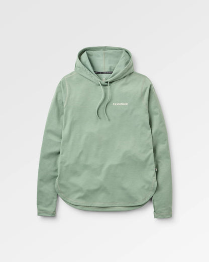 Roamscreen UPF50 Women's Hoodie - Pistachio - Flatlay