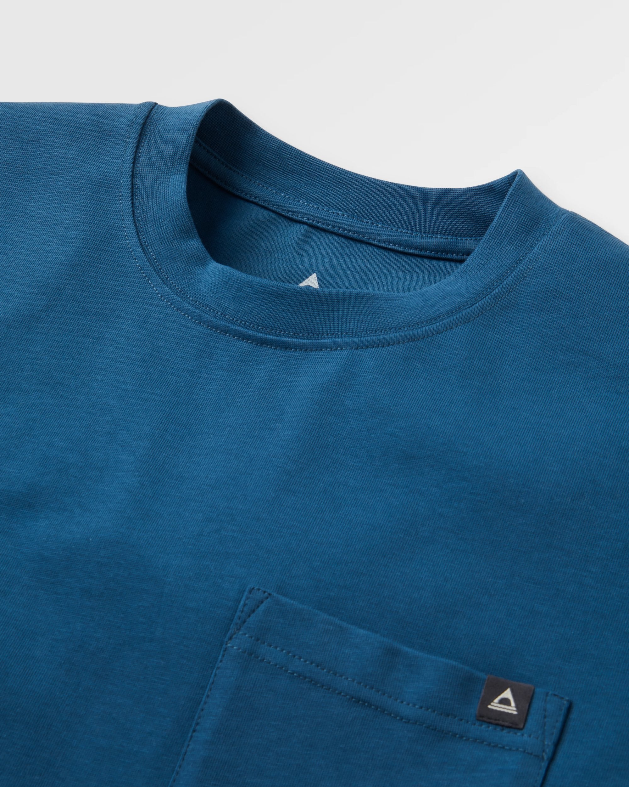 Heritage Relaxed Fit T-Shirt - Dark Denim - Flatlay