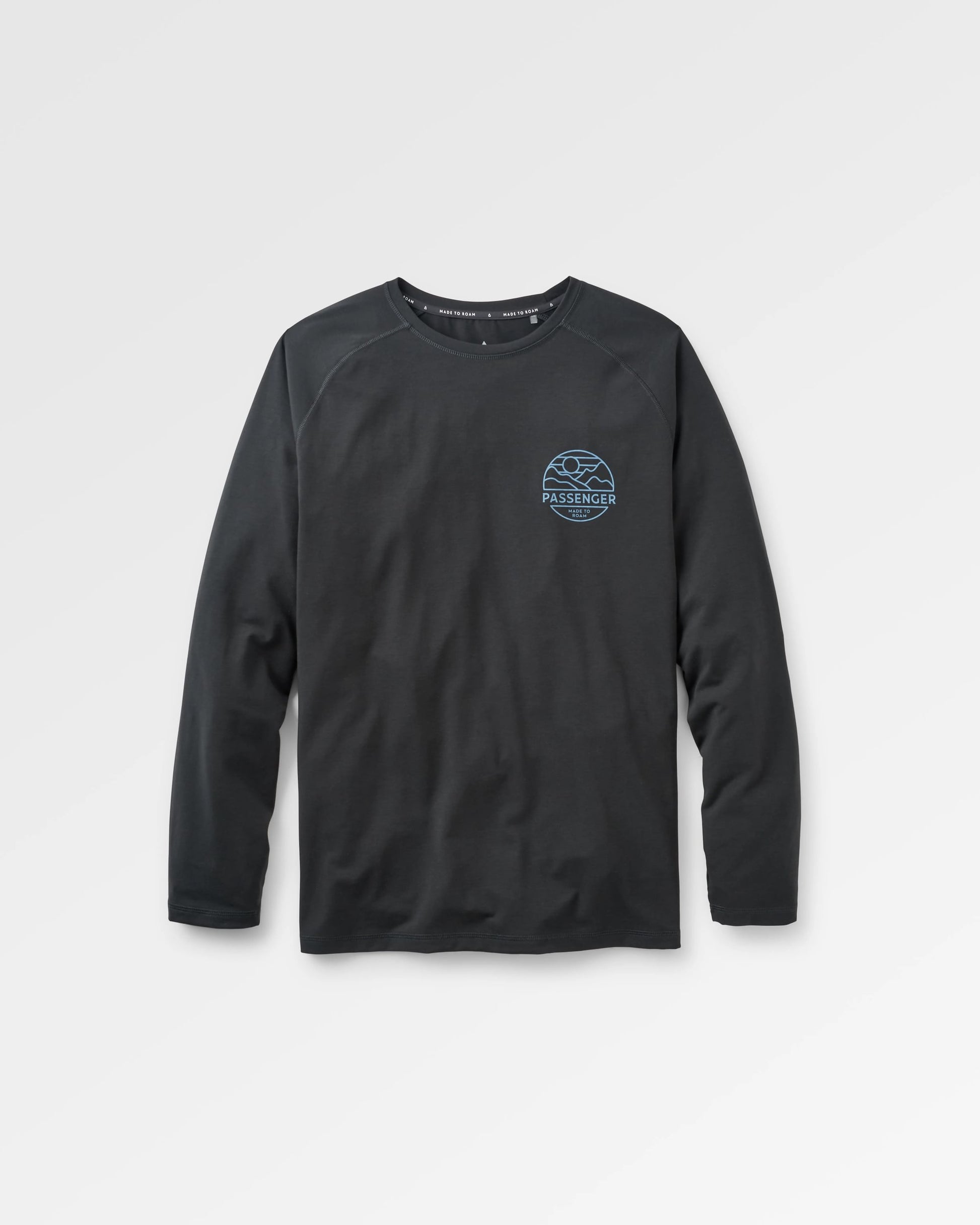 Sedona Recycled Active LS T-Shirt - Black - Flatlay