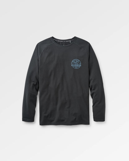 Sedona Recycled Active LS T-Shirt - Black - Flatlay