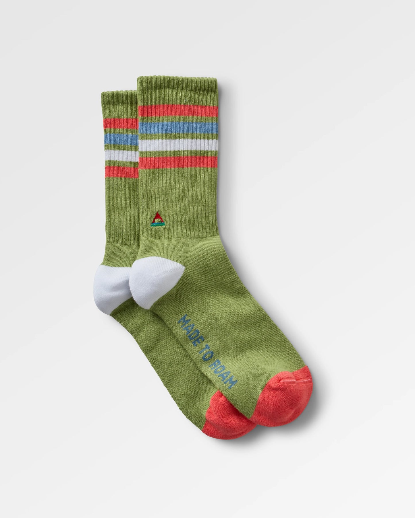 Organic Midweight Crew Socks - Pistachio