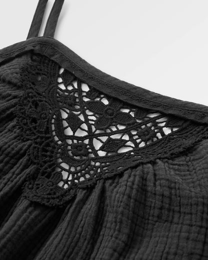 Junipe Dress - Black - Flatlay