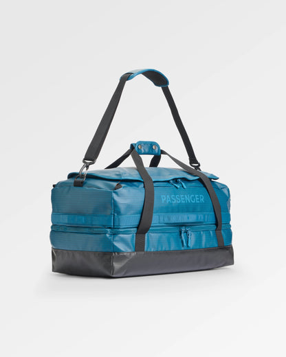 Roamer 60L Split Duffel Bag - Tidal Blue - Flatlay