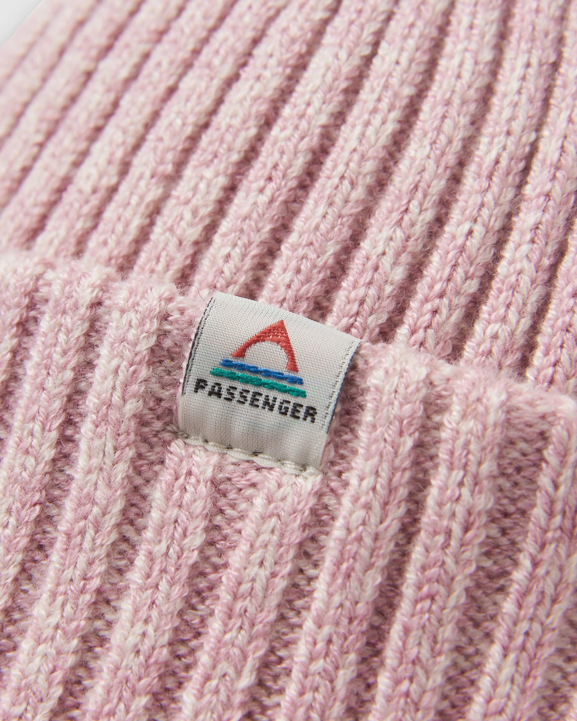 Fisherman Marl Beanie - Pink Haze - Flatlay