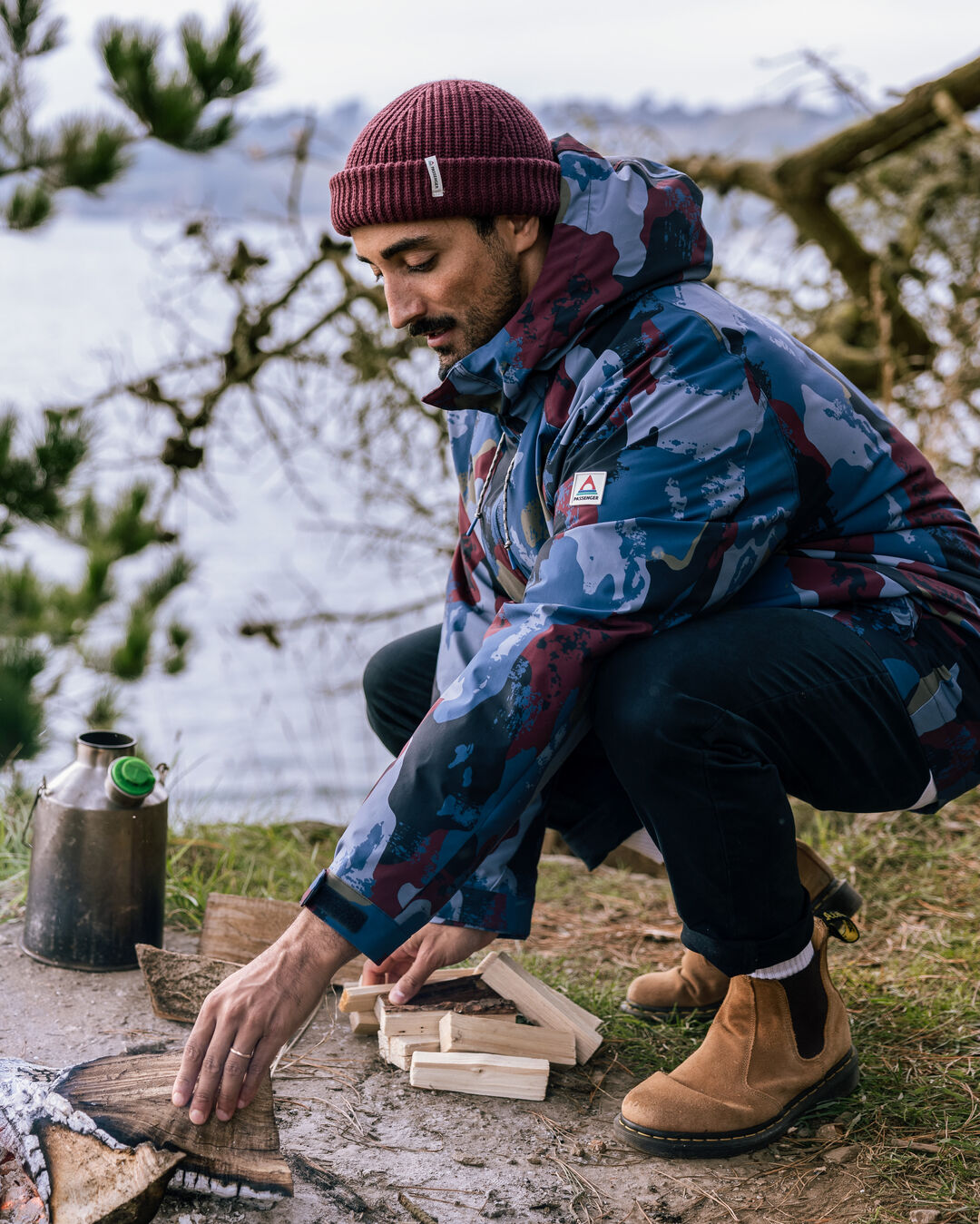 Baltic Recycled Insulated Jacket - Sycamore Pattern - Lifestyle