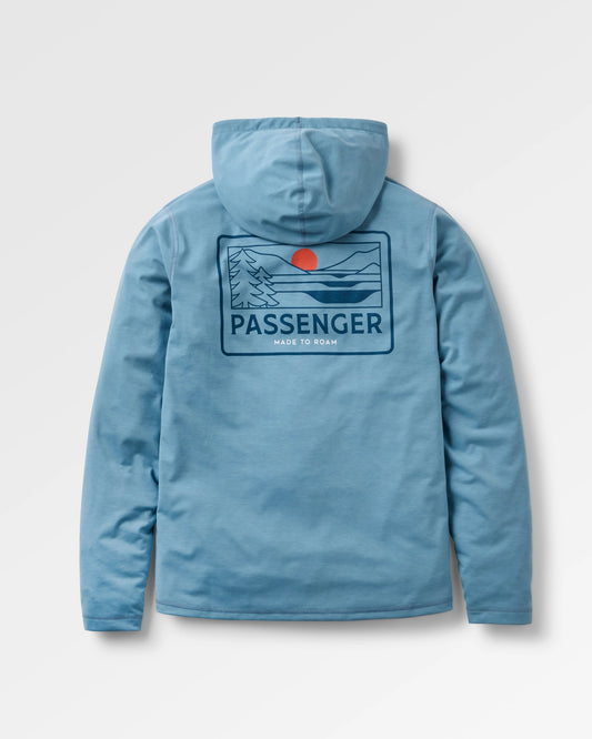 Roamscreen UPF50 Hoodie - Faded Denim - Flatlay
