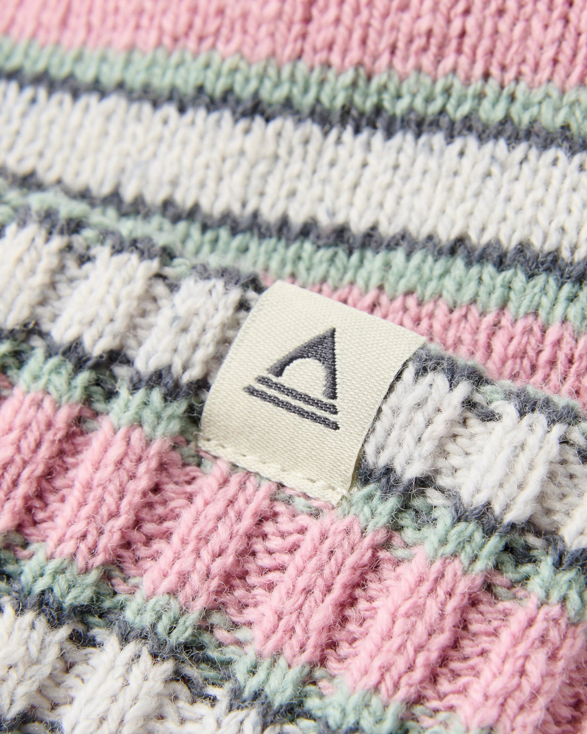 Goldglow Knit Bobble Hat - Pink Haze - Flatlay