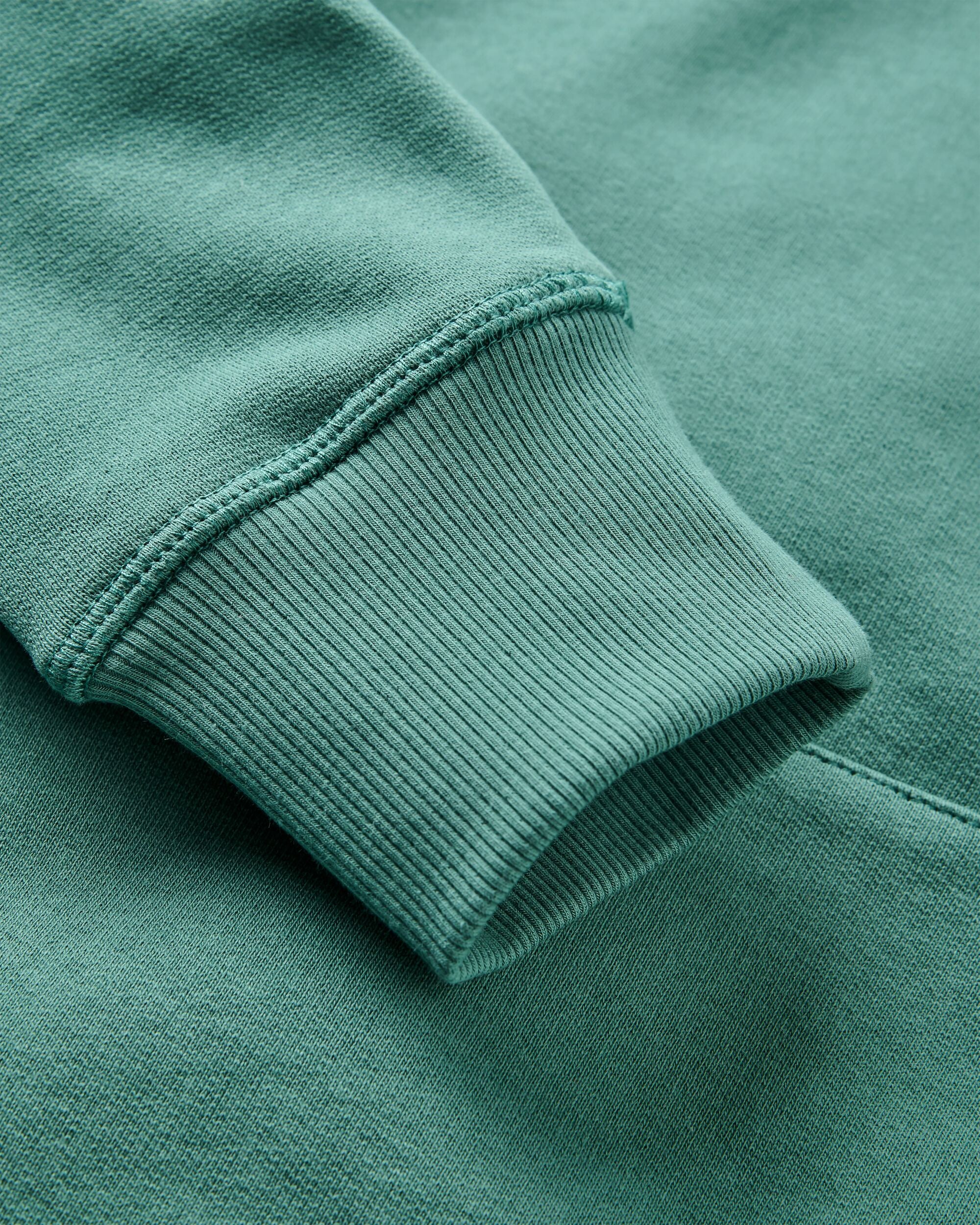 Roamer Recycled Cotton Hoodie - Deep Ocean - Flatlay