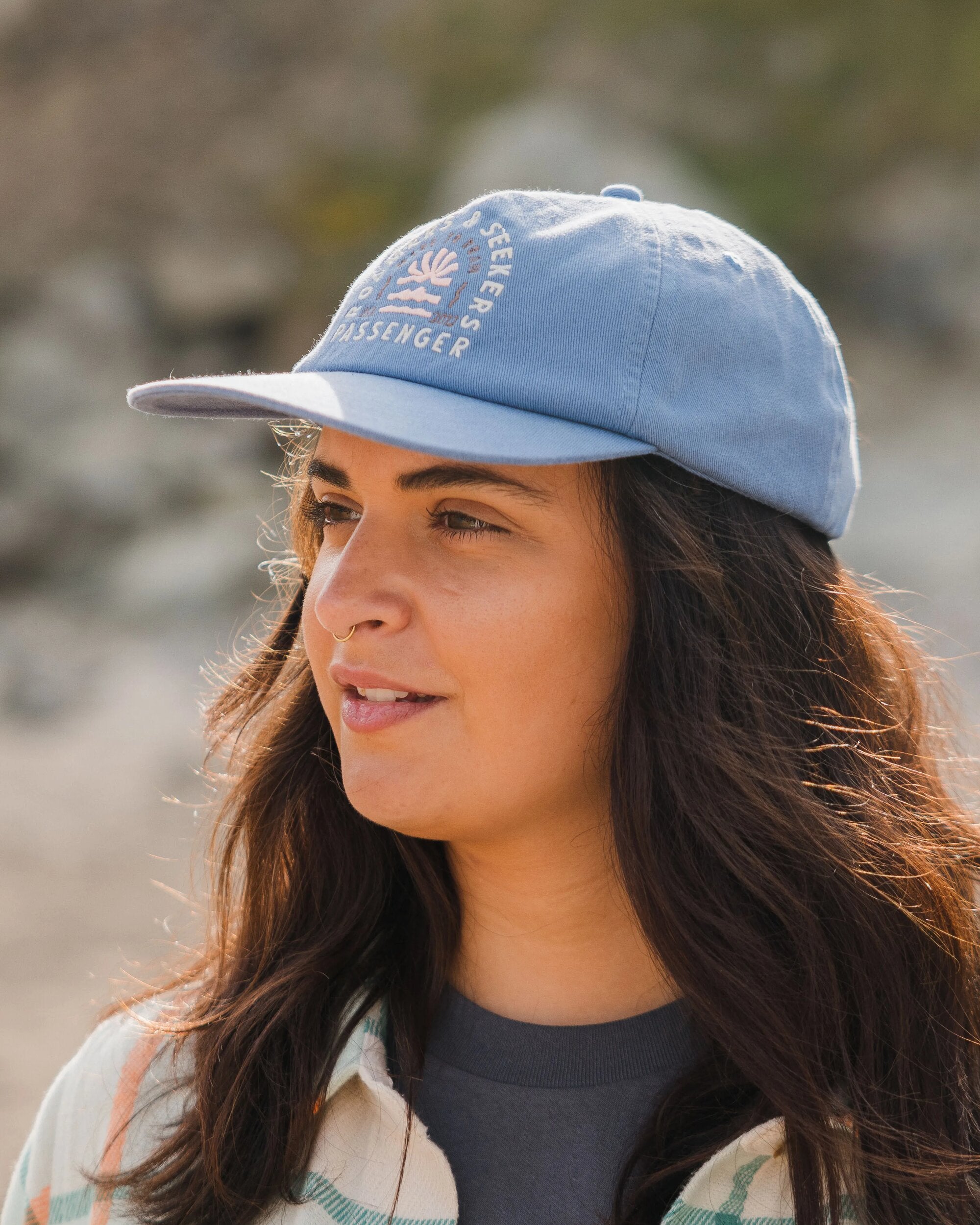 Seekers Recycled Cotton Low Profile Cap - Moonlight Blue - Lifestyle - Female