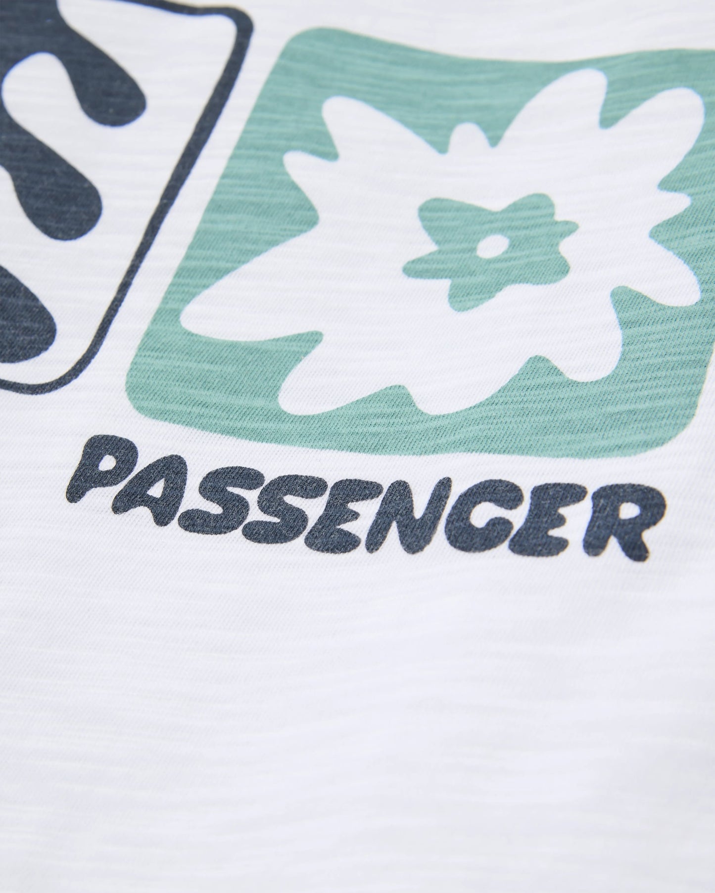 Daze Recycled Cotton T-Shirt - White - Flatlay
