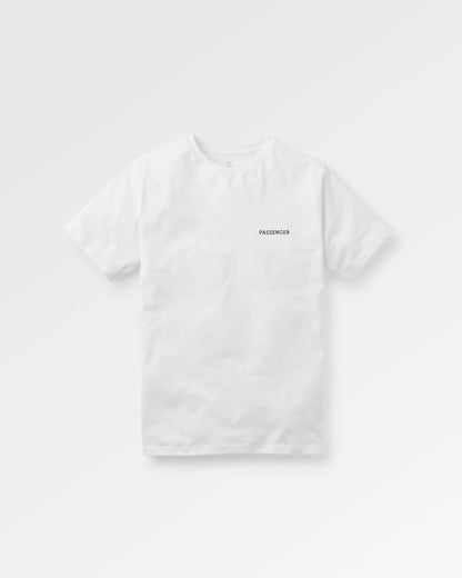 Classic Wordmark Regular Fit T-Shirt - White - Flatlay