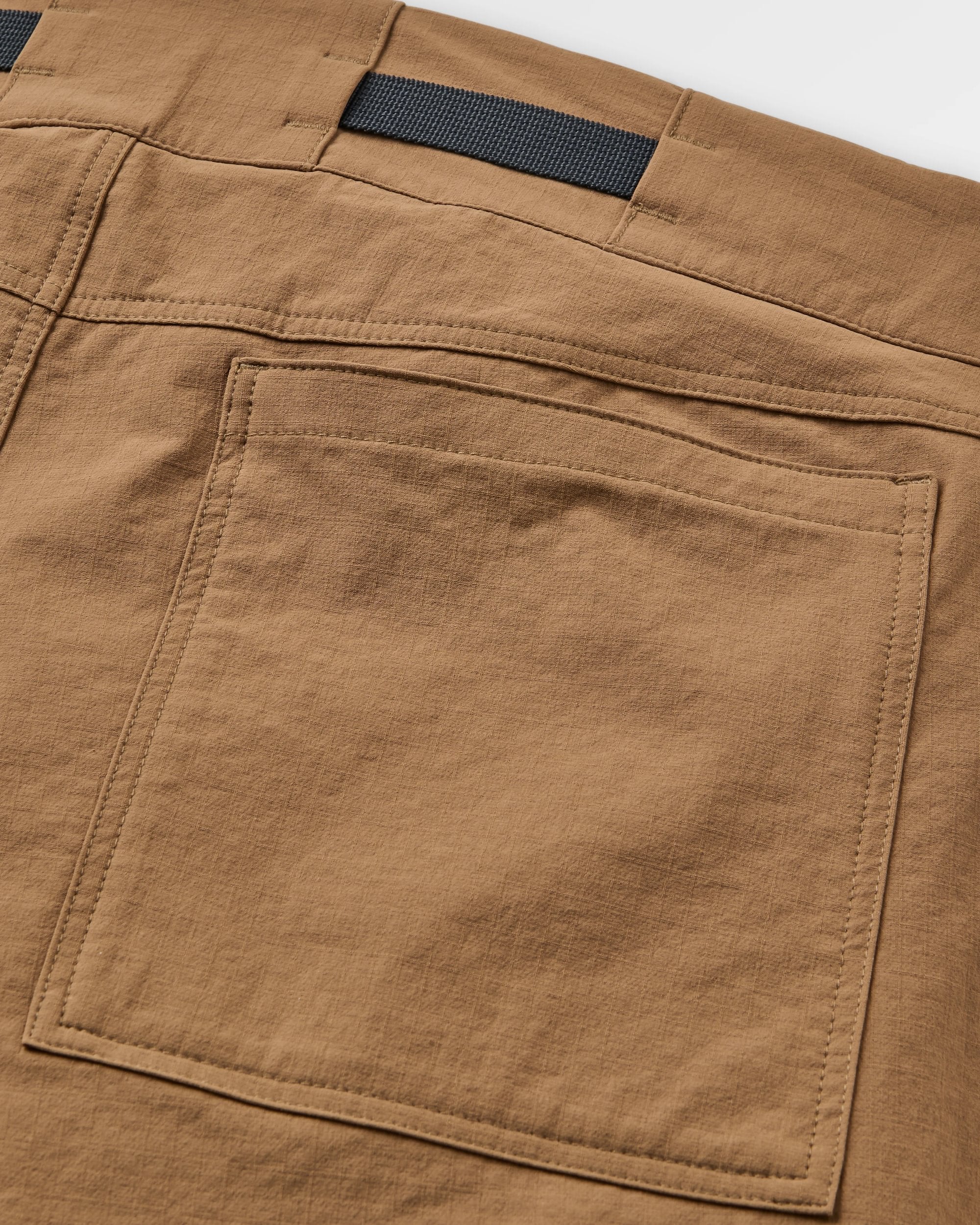 Ridescape Men's Active Short - Caramel Brown - Flatlay