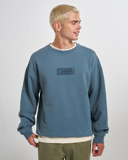 Boundless Relaxed Fit Sweatshirt - Stormy Blue  - Studio Model