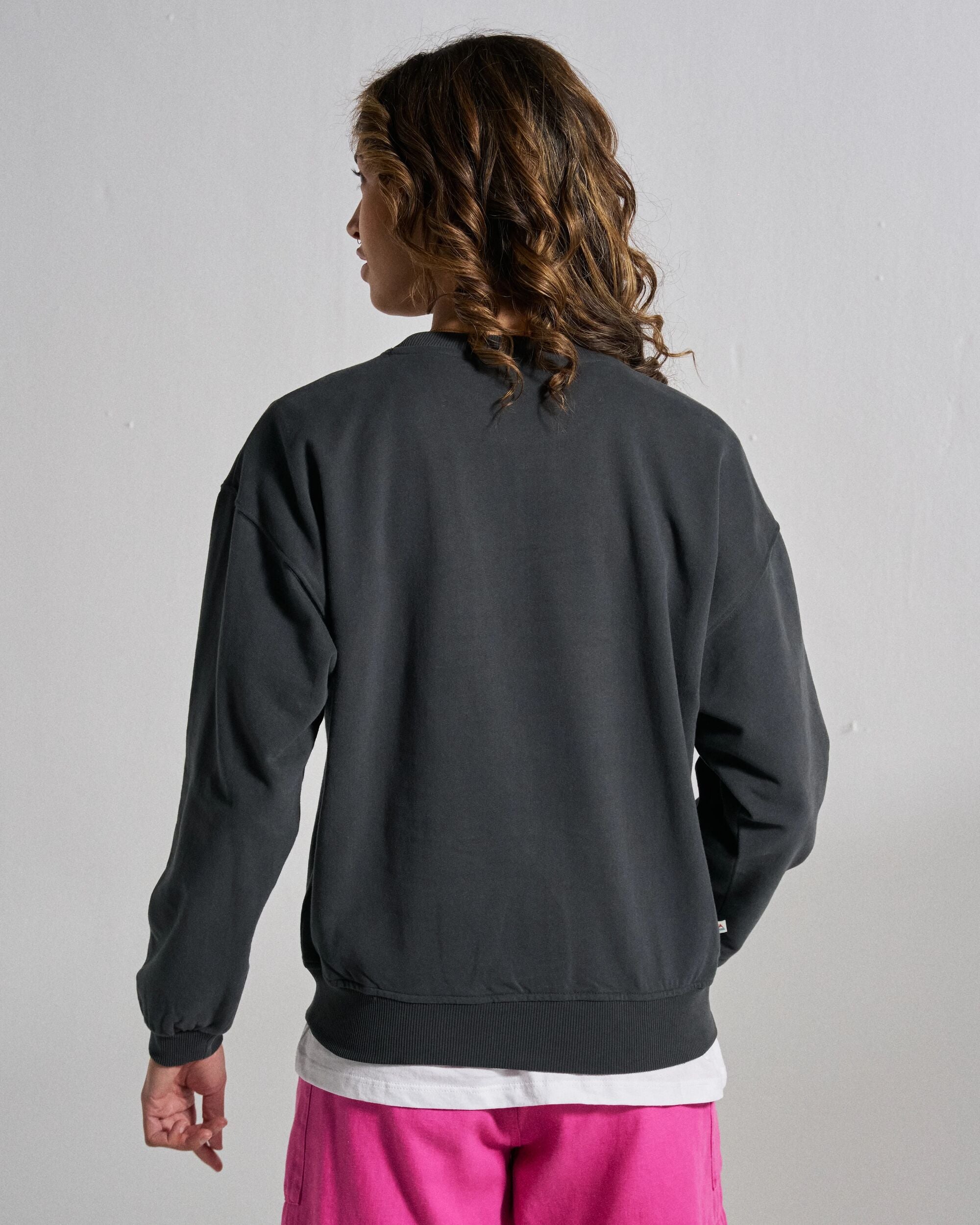 Heritage Women's Sweatshirt - Faded Black - Studio Model