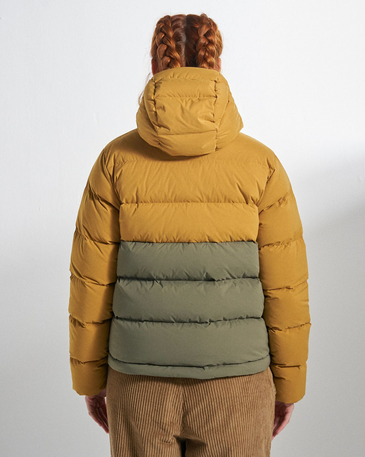 Cindra Down Jacket - Dusty Ochre/Dusty Olive - Studio Model