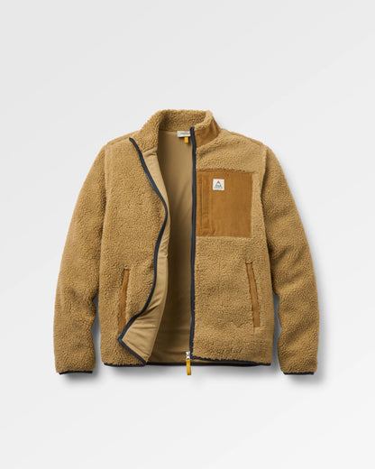 Trekker Recycled Deep-Pile Sherpa Fleece - Biscuit - Flatlay