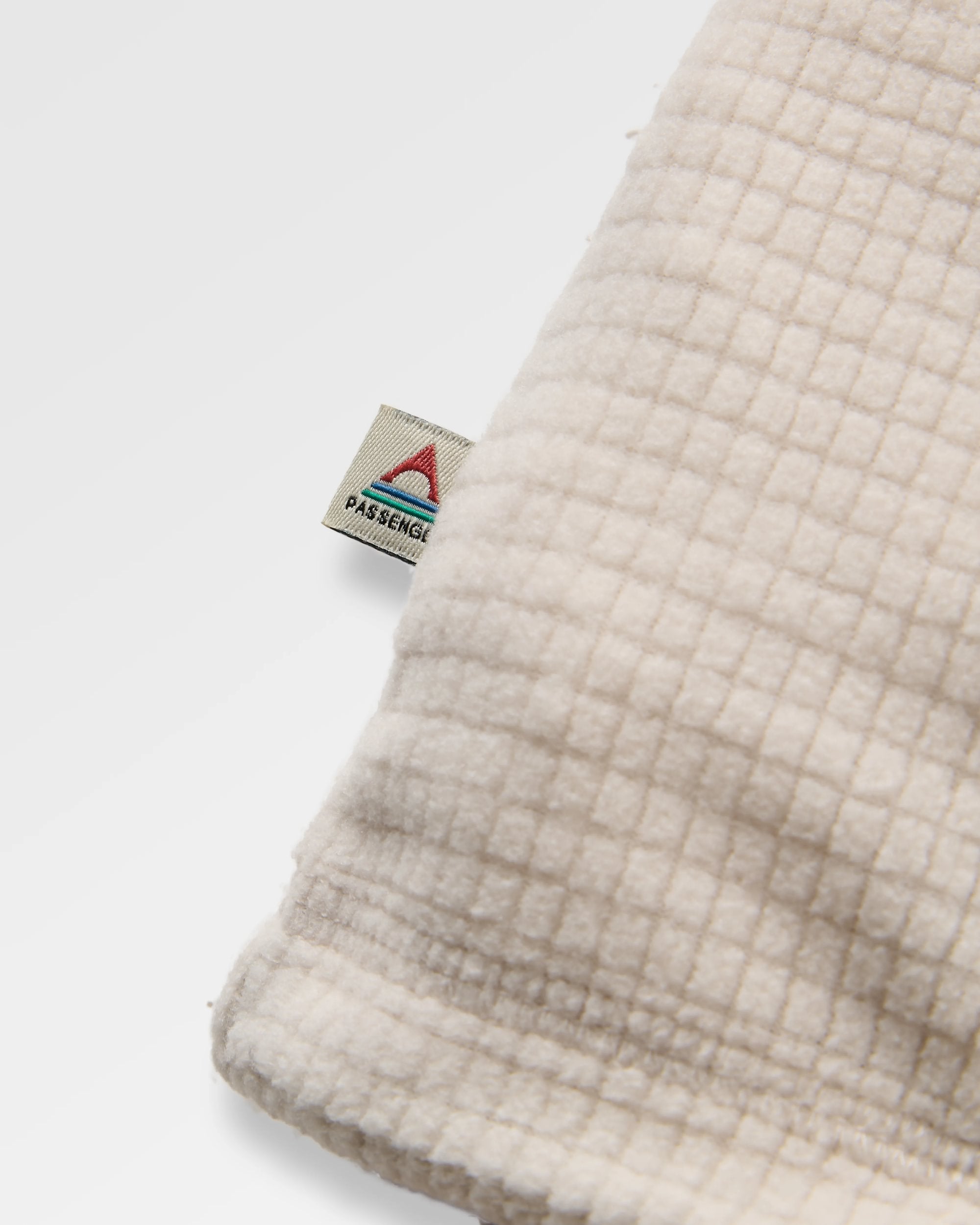 Off Trail Grid Polar Fleece - Caramel/Birch - Flatlay