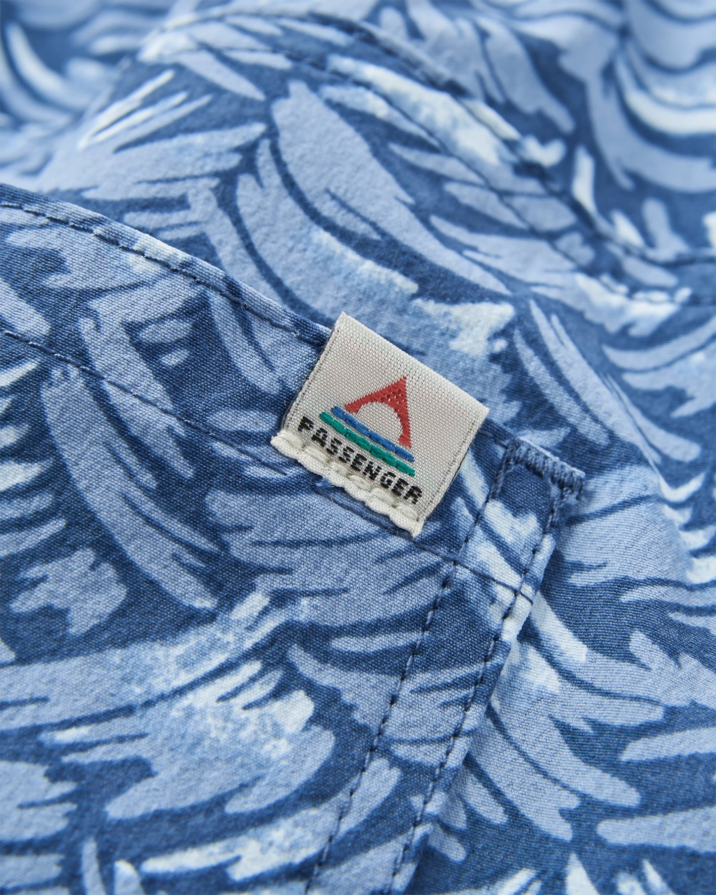 Drifter Beach Linerless Short - Waves Dark Denim - Flatlay