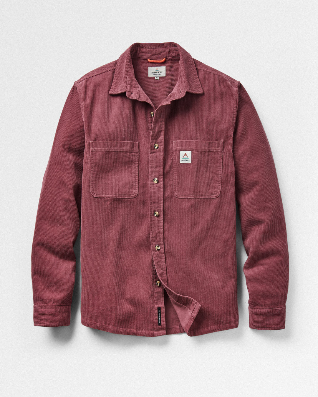Backcountry Cord Shirt - Crushed Berry - Flatlay