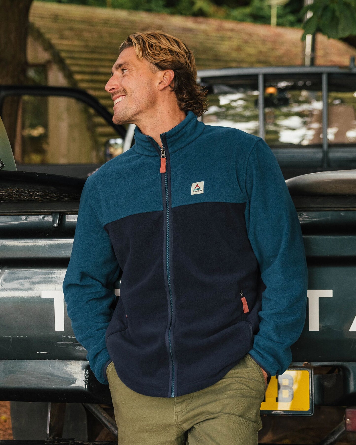 Ridge 2.0 Full Zip Recycled Polar Fleece - Tidal Blue/Rich Navy