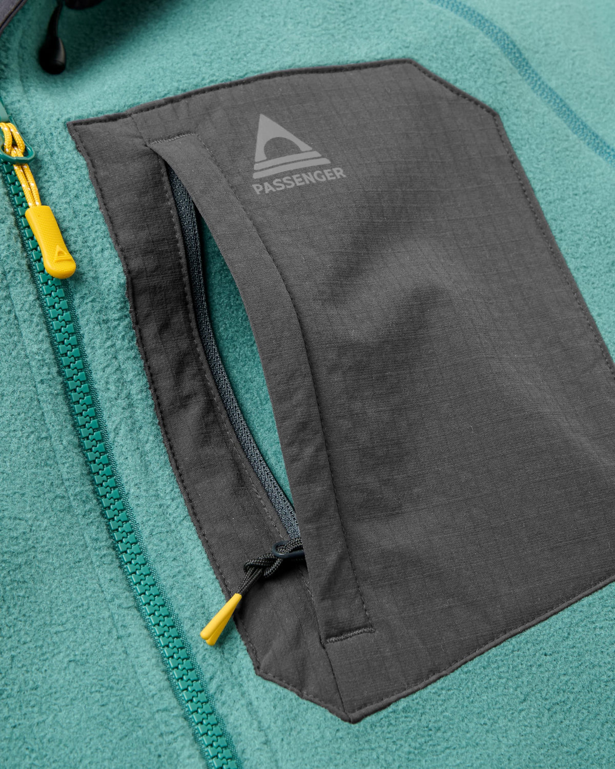 Sierrascape Men's Polartec® Fleece Hoodie - Deep Ocean - Flatlay