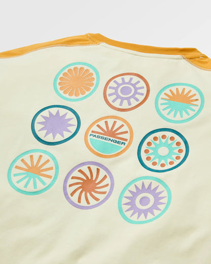 Chase The Light Drirelease® Active LS T-Shirt - Pale Yellow - Flatlay