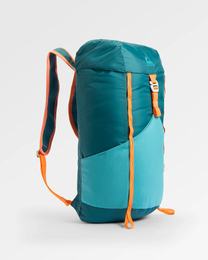 Travelscape Light Backpack - Mediterranean/ Ocean Teal - Flatlay