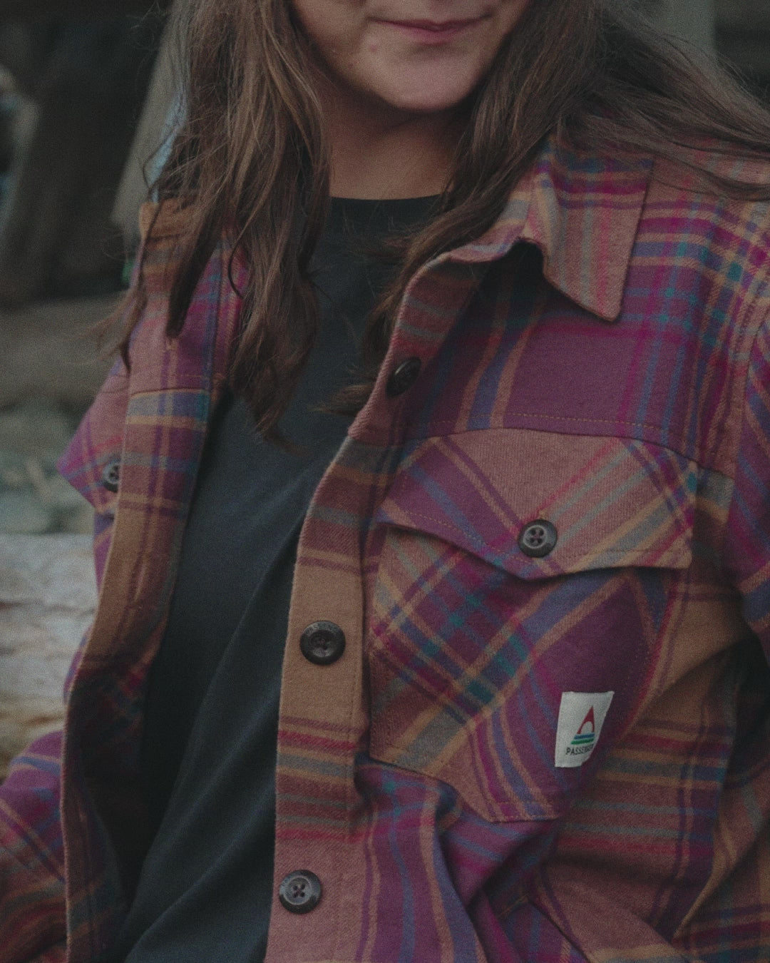 Stella Organic Cotton LS Shirt - Toffee Check - 