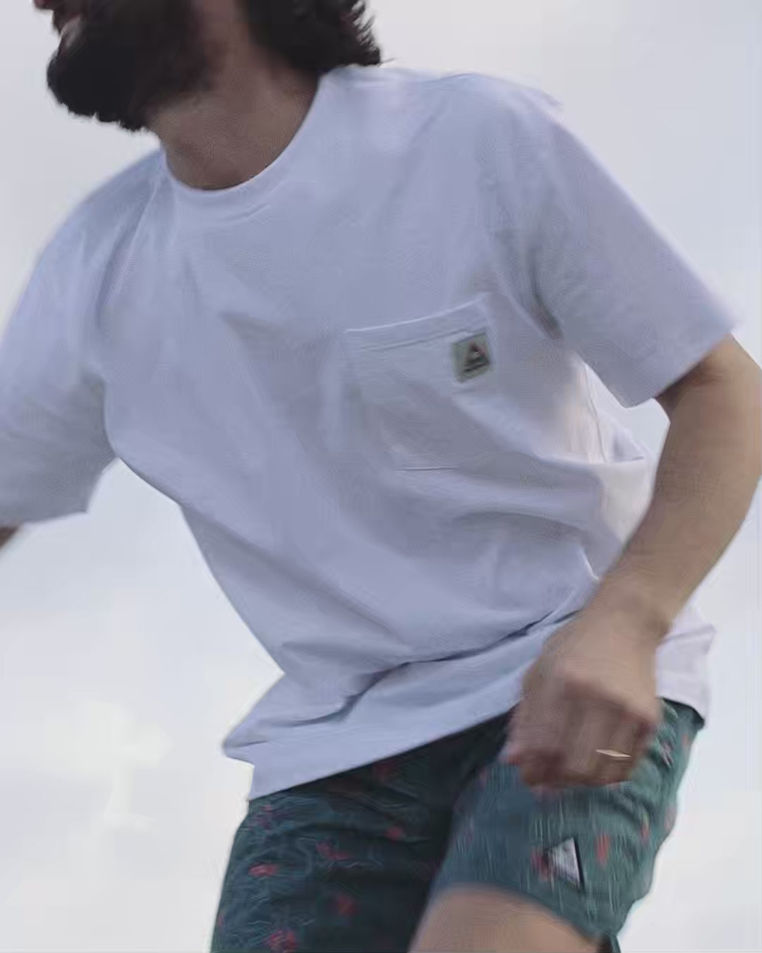 Heritage Recycled Cotton Pocket T-Shirt - Grape