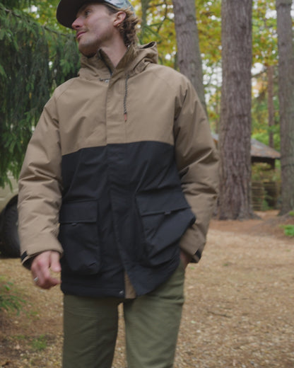 Baltic Recycled Insulated Parka - Caramel/Black - Lifestyle