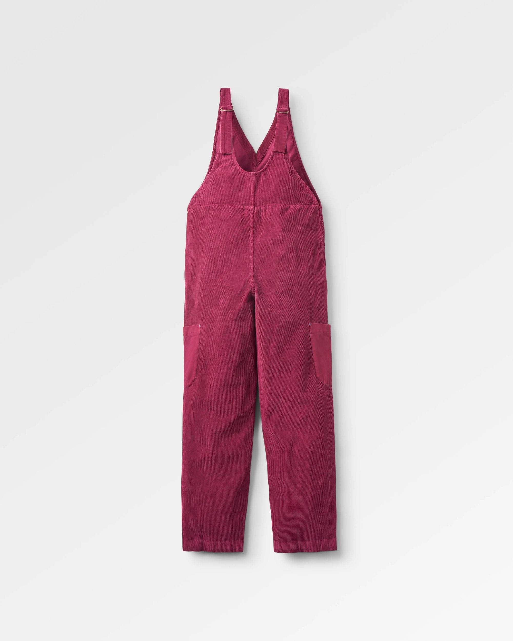 Refuel Organic Cotton Cord Jumpsuit - Fig - Flatlay