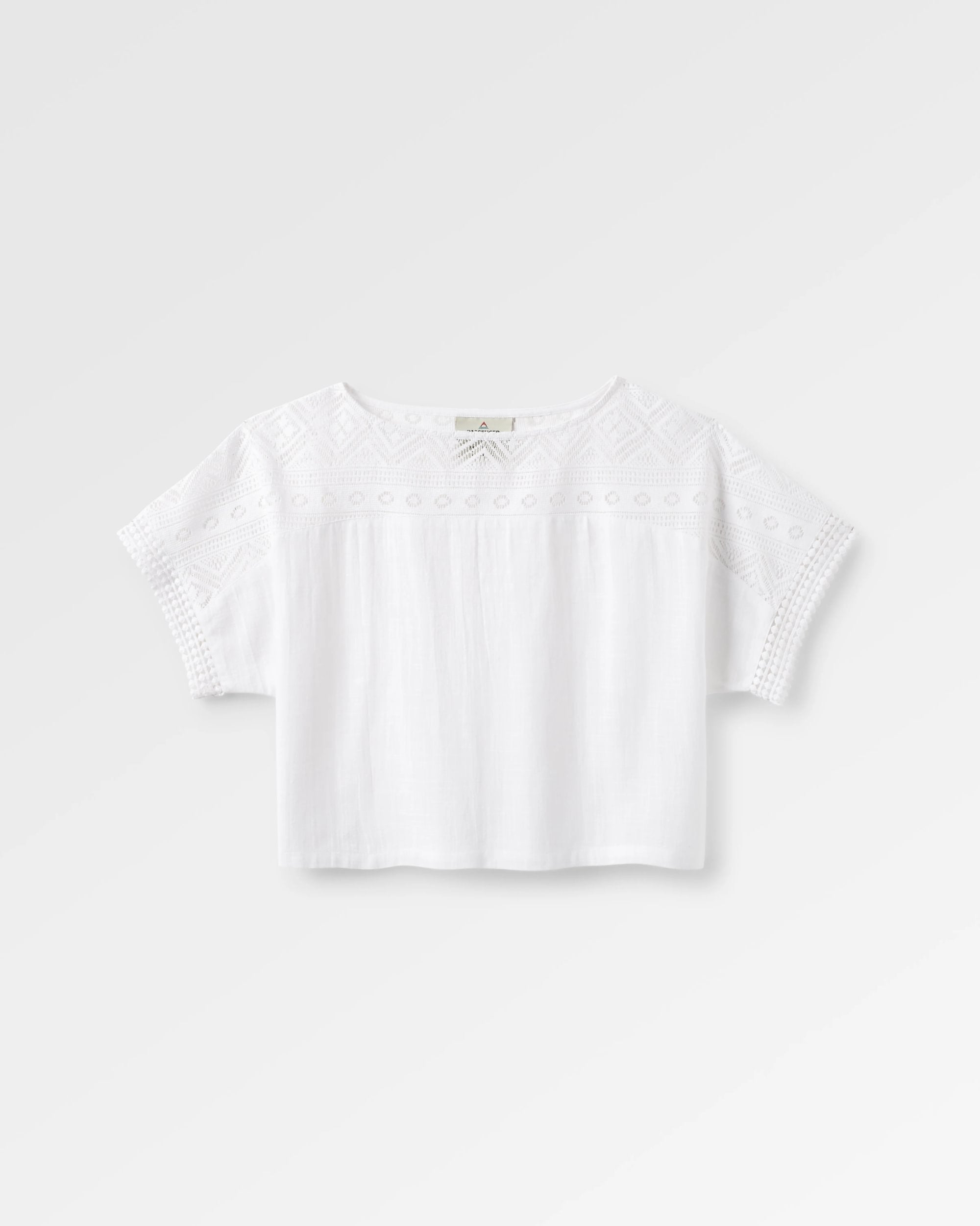 Flurry Woven Top - White - Flatlay