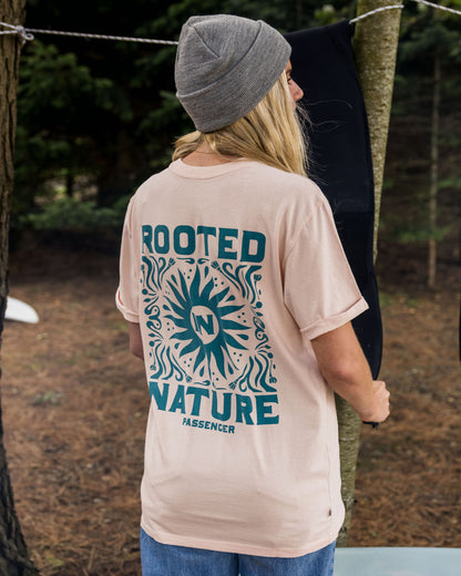 Rooted In Nature Recycled Cotton T-Shirt - Peach Whip