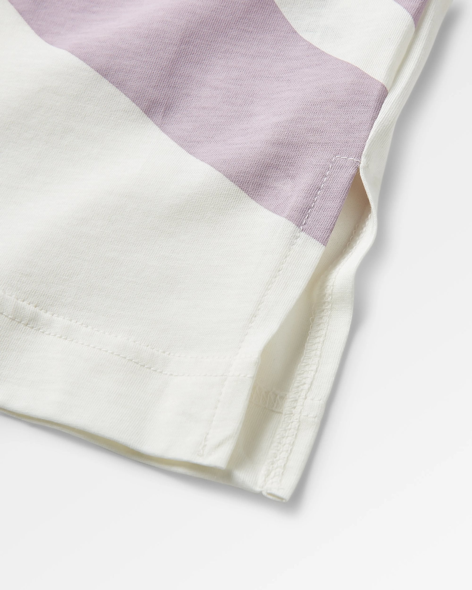 Sunsets Organic Cotton LS T-Shirt - Marshmallow - Flatlay