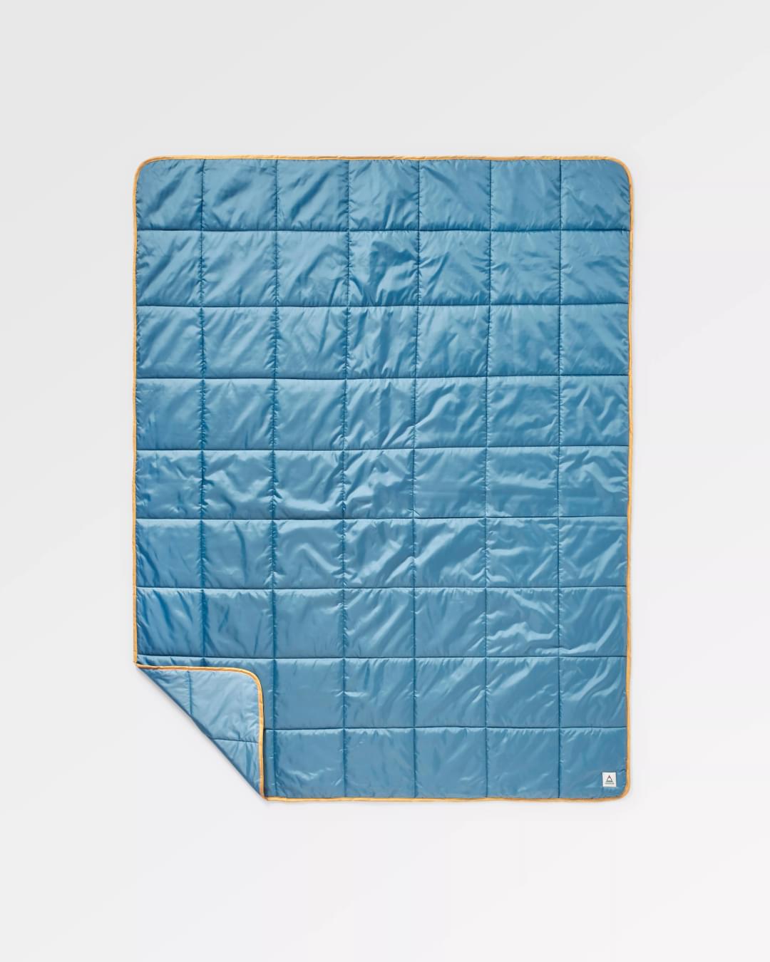 Travel Recycled Ripstop Blanket - Washed Blue - Flatlay