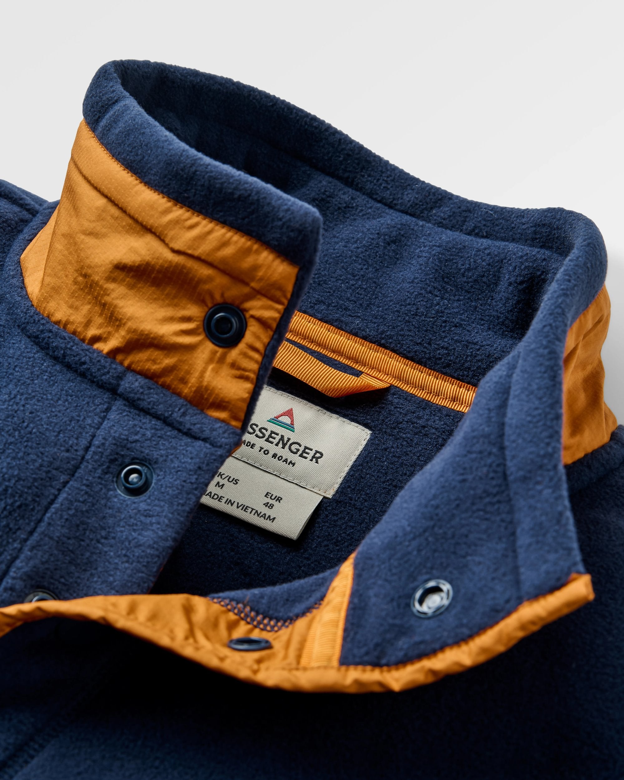 Dusk Recycled Polartec® Fleece - Rich Navy - Flatlay