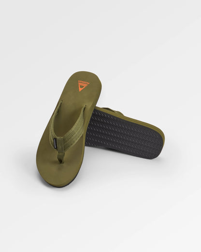 Santos Flip Flop 2.0 - Khaki - Flatlay